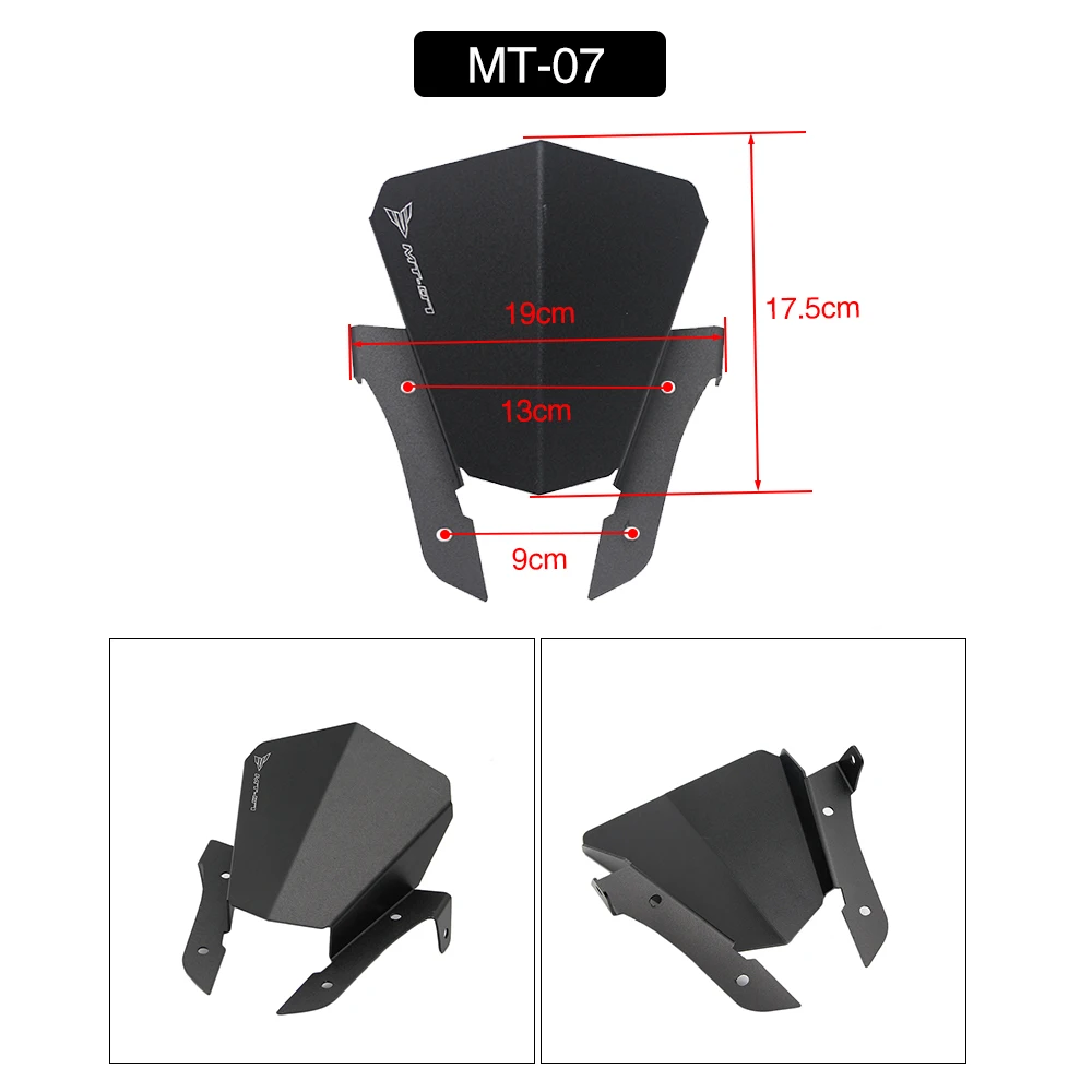 ZSDTRP лобовое стекло мотоцикла дефлектор для Yamaha MT07 MT09|Накладки и декоративные
