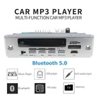 USB 3,5 мм AUX Bluetooth FM-радио V5.0 беспроводной приемник MP3-плеер 5 в 12 В MP3 декодер плата модуль 1 Din музыкальный динамик автомобильный комплект