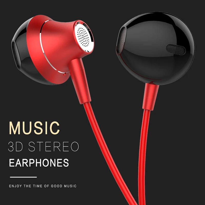 M10 наушники вкладыши для iPhone Hi Fi стерео проводные Xiaomi компьютера бас 3 5 мм 1 2 м С