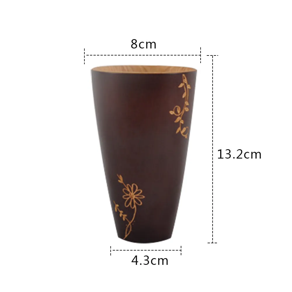 Новая деревянная чашка чайная кружка Log Color примитивная ручная работа