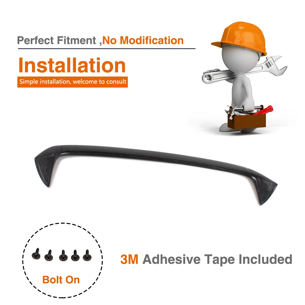 Углеродное волокно автомобиля Автомобильный спойлер антикрыло на крышу для BMW E87