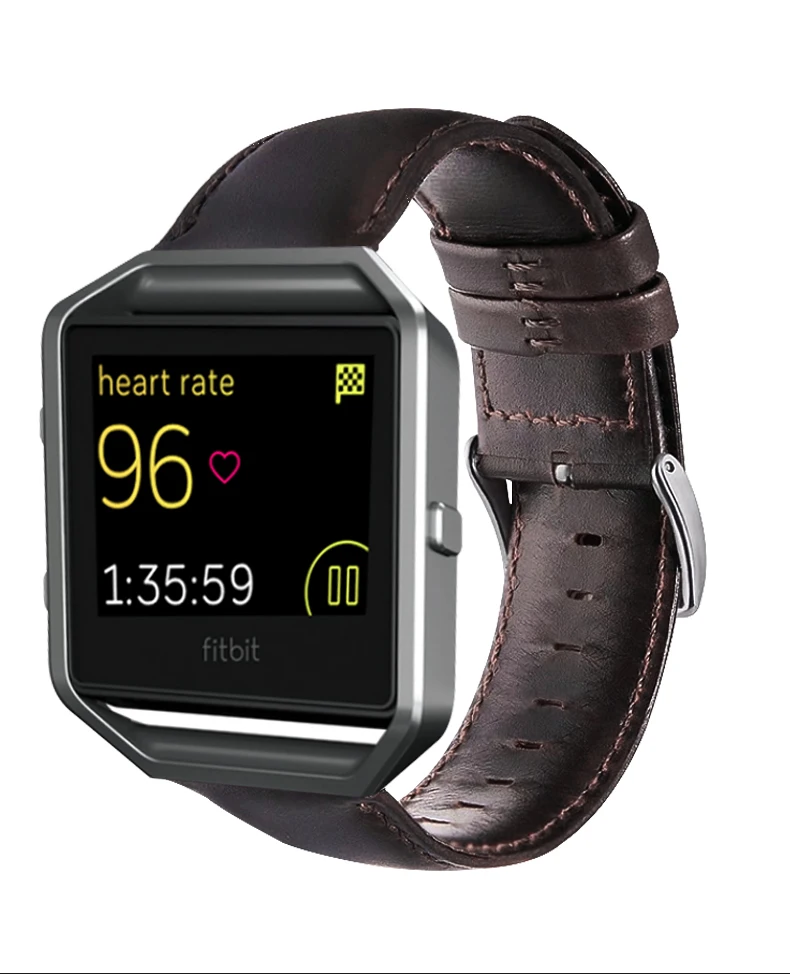 Серия Crazy Horse для Fitbit Blaze ремешок для часов Crazy Horse кожа замша кожа 23 мм смарт-часы ремешок