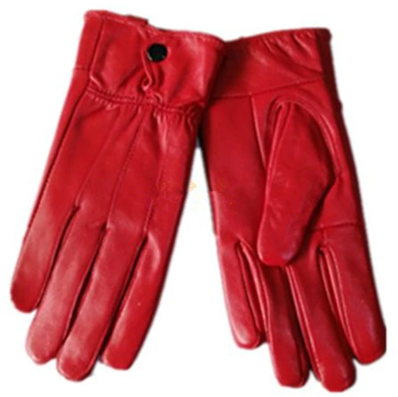 Женская Осенняя обувь 100% на овечьем меху Утепленные женские перчатки теплые