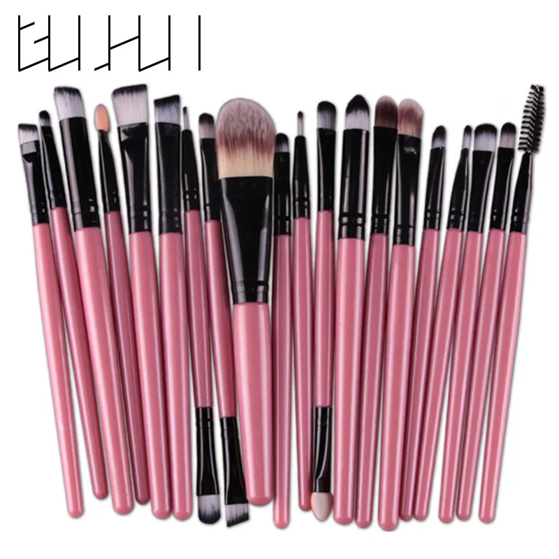 Набор кистей для макияжа Pro 20 шт. тени век тональный крем подводка глаз с