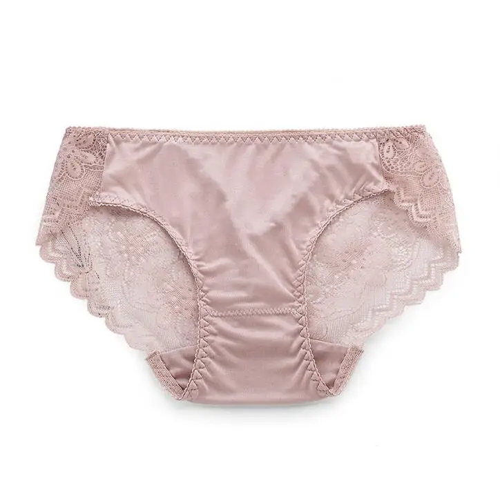 4 шт./упаковка женские кружевные трусики нижнее белье из 100% шелка Размеры M L XL