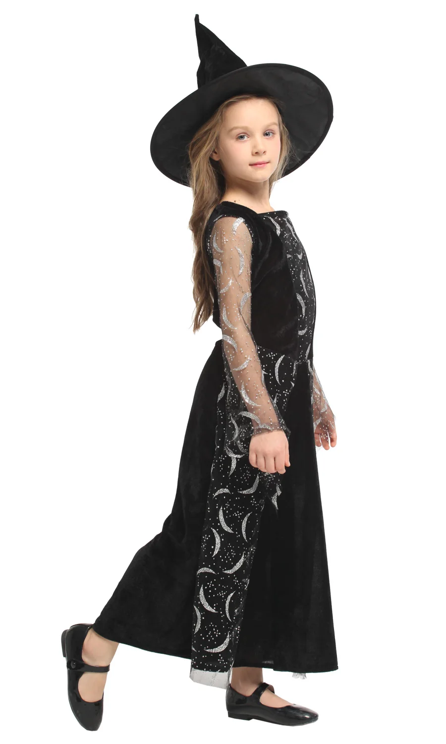 

Children's Halloween Children's magic witch dress puff skirt Witch Princess Skirt Performance Cosplay costume Purim Party dress