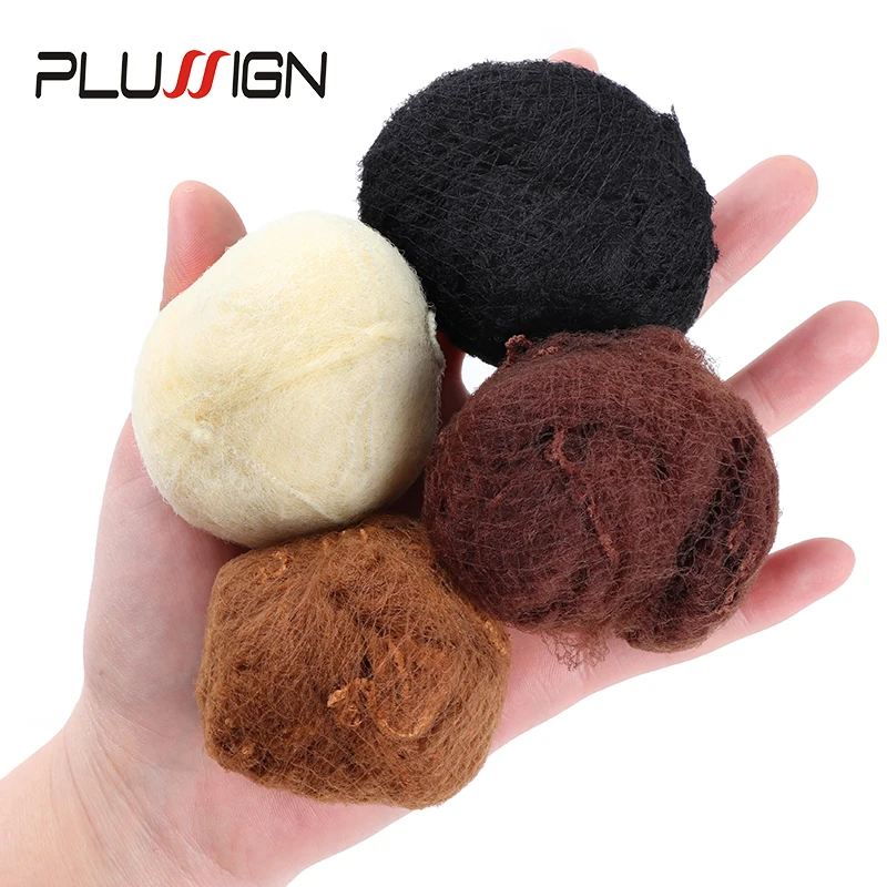 S 5mm Hole Soft Nylon Hairnets Black Brown Dark Coffee Beige Color Invisible Disposible Net