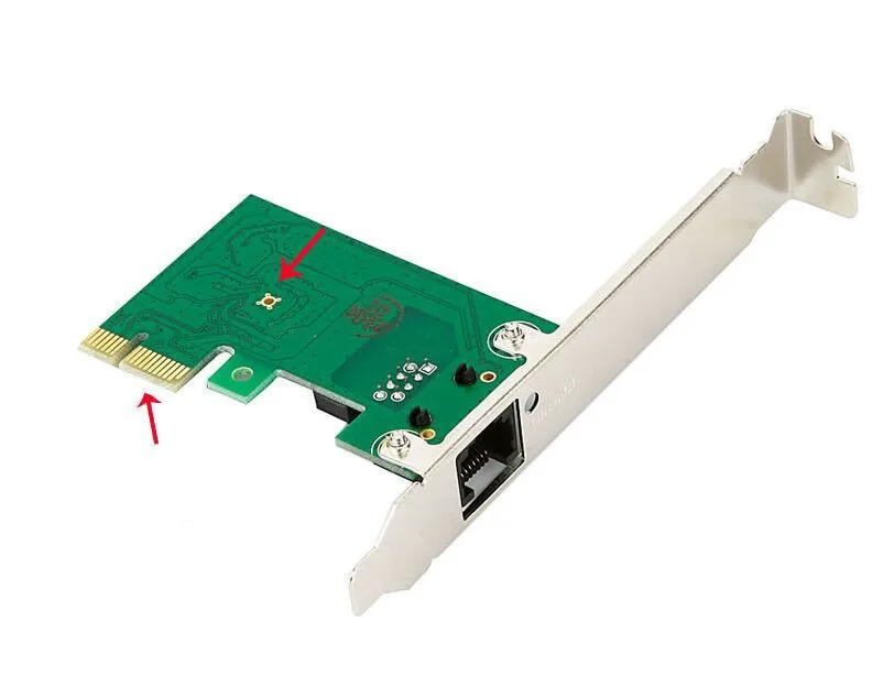 Сетевой контроллер Gigabit Ethernet LAN PCI Express e карта с небольшой пластиной RTL8111E самый