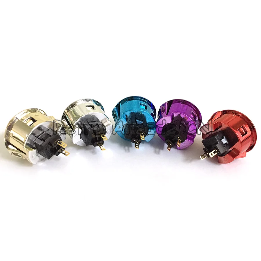 100 шт./лот копия SANWA OBSF 30 золото/серебро/Обсидиан кнопка для USB MAME контроллер