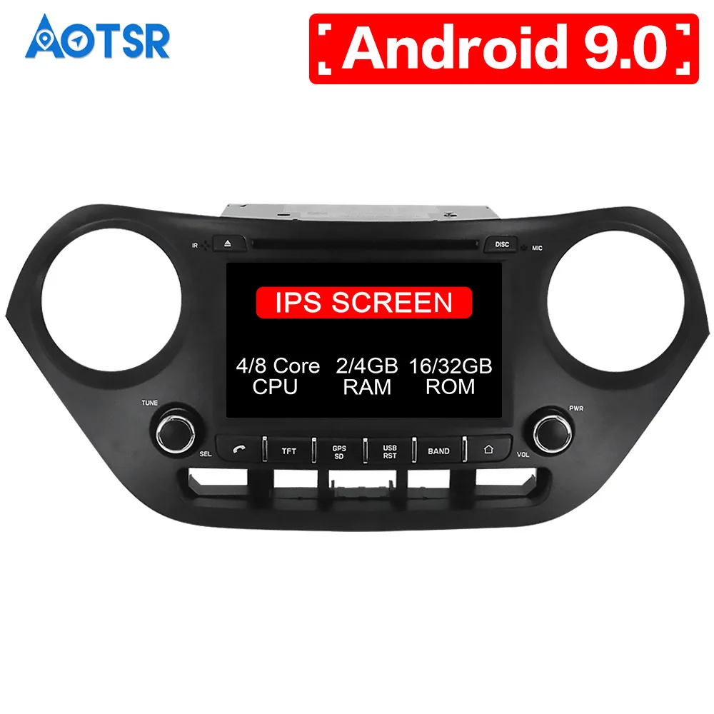 Новейший Android 9 0 px5 Автомобильный DVD плеер для Hyundai I10 I 10 2013 + GPS навигация
