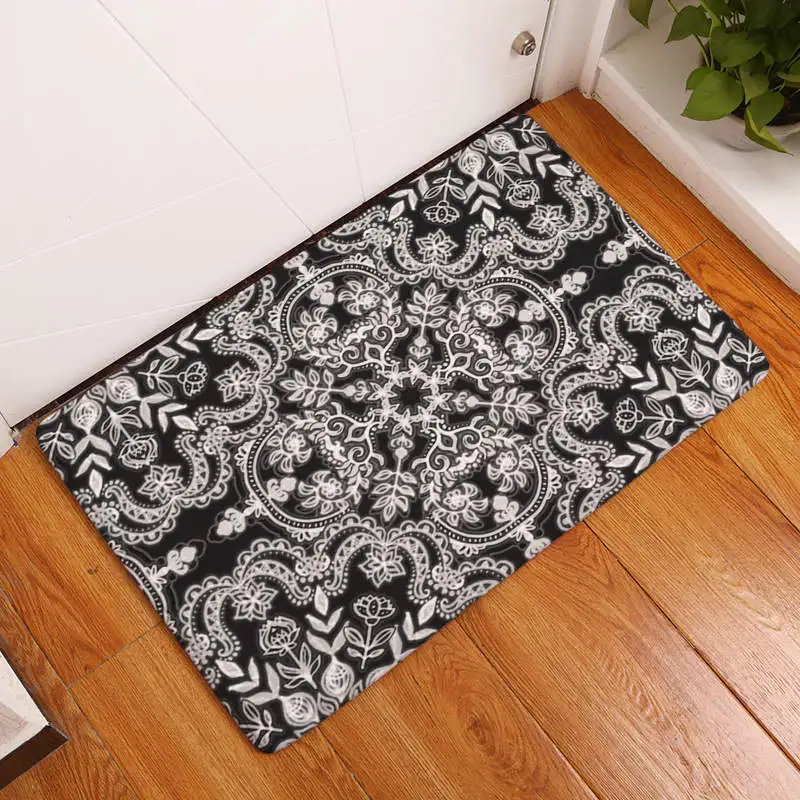 50x80 см Boho фланелевый Придверный коврик для ванной кухонные Половики ковры для украшения дома - Цвет: No-9