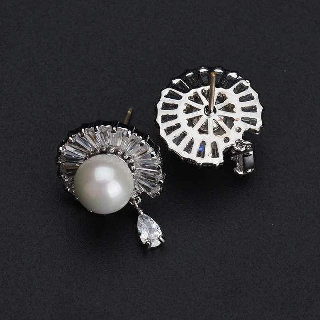 Круглые модные дикие серьги в форме веера бисер из японских и южнокорейских