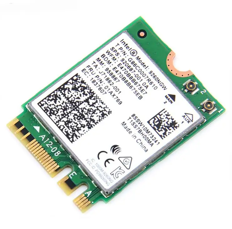 1 73 Гбит/с Беспроводная сетевая Wi-Fi карта 9260NGW NGFF для Intel ac 9260 2 4G/5 ГГц 802.11ac Bluetooth 5 0