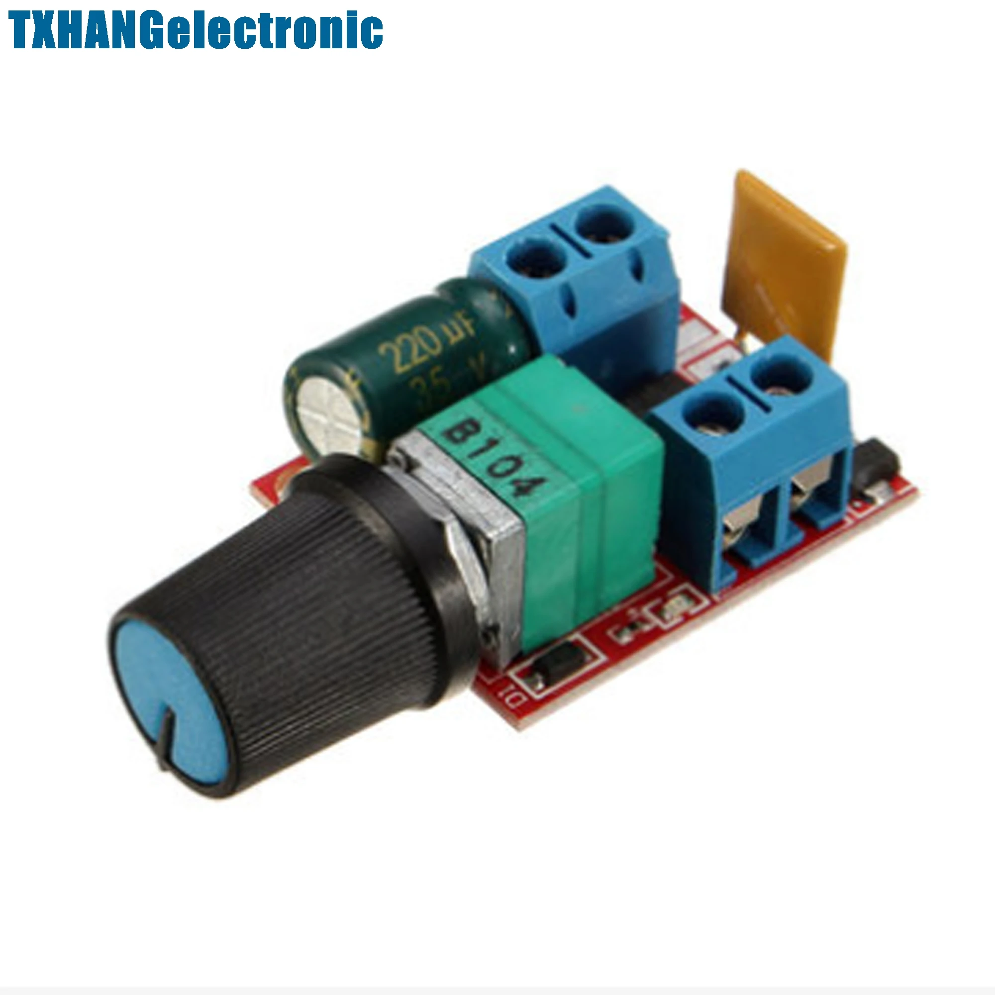 

Mini DC 5A Motor PWM Speed Controller 3V-35V Speed Control Switch LED Dimmer