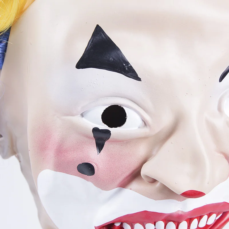 Scary Clown Mask Full Face Red Mouth Cosplay Horror Masquerade Adult Ghost Halloween Props Costumes Fancy Dress Party MJ996 | Дом и сад
