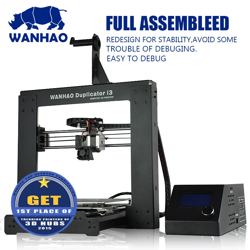 Дешевый высококачественный 3D принтер WANHAO FDM I3 V2.1 DIY Prusa i3 комплект принтера с