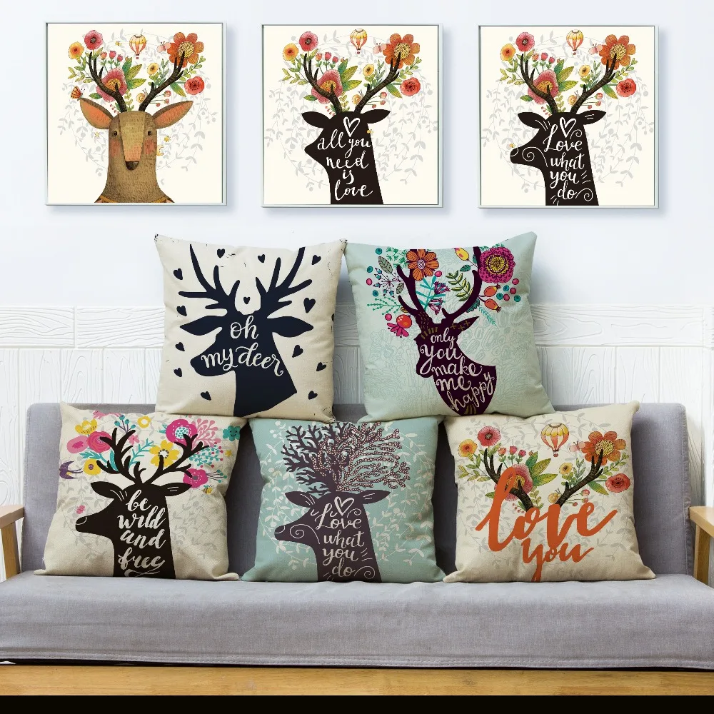 

Чехлы для подушек, 45 х45, из льна