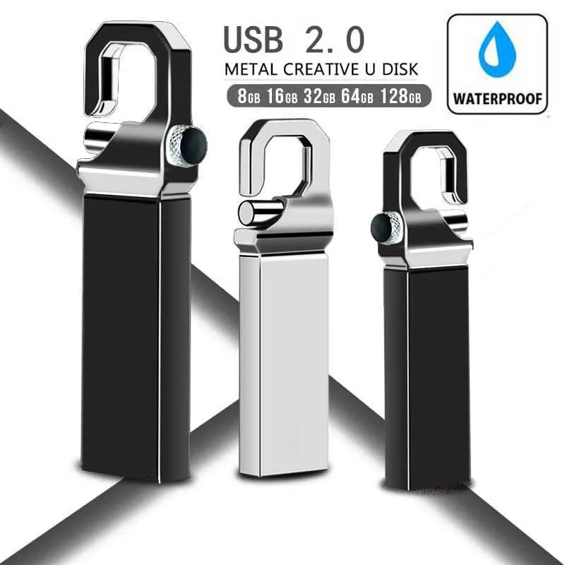 Хит продаж металлический Usb флеш накопитель 128 ГБ 64 16 8 32 высокоскоростной Cle карта