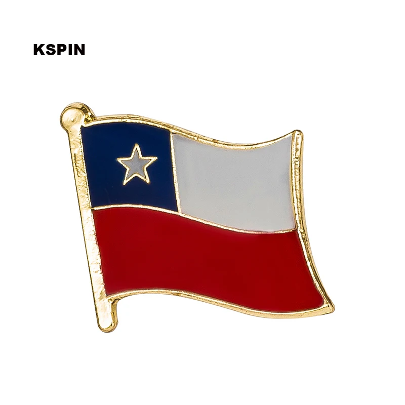 

Chile Metal Flag Lapel Pin Badges For Clothes Rozet Set Brooch In Brooches KS-0216