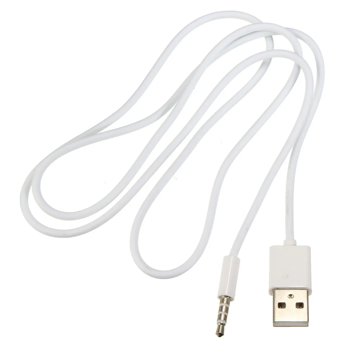 Белый USB 2 0 штекер для наушников 3 5 мм аудио AUX автомобильный кабель зарядное