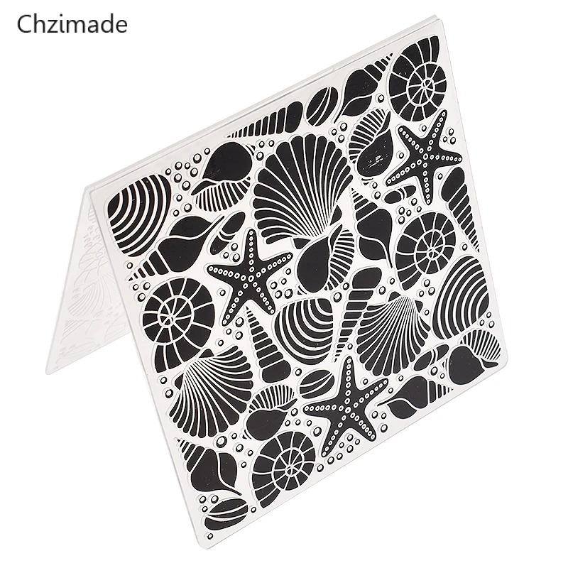 Chzimade пластиковые папки для тиснения прозрачный шаблон Фотоальбом украшения Изготовление Скрапбукинг Ремесло карты Diy ремесла