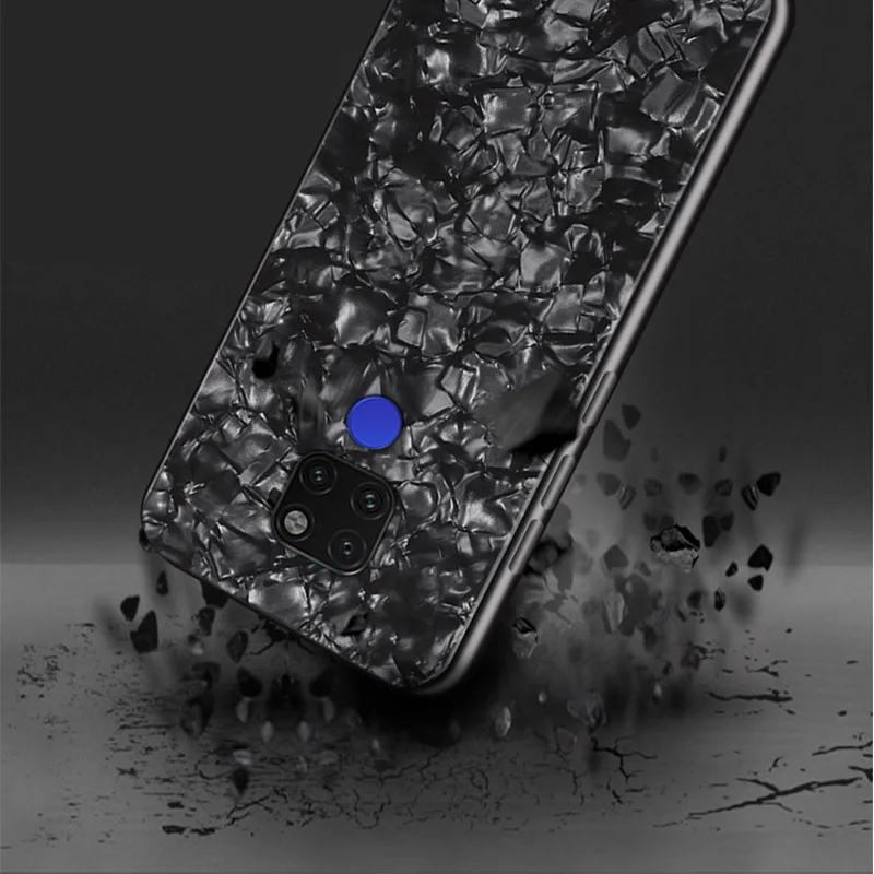 Подходит для жемчужного стеклянного мраморного чехла на задней крышке huawei mate 20 Pro