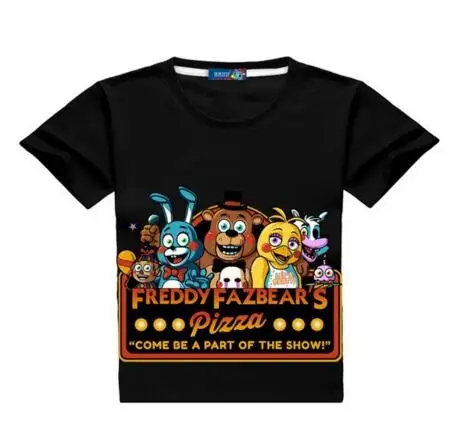 Новинка Детская футболка с рисунком Five Night At fnaf детская одежда для мальчиков