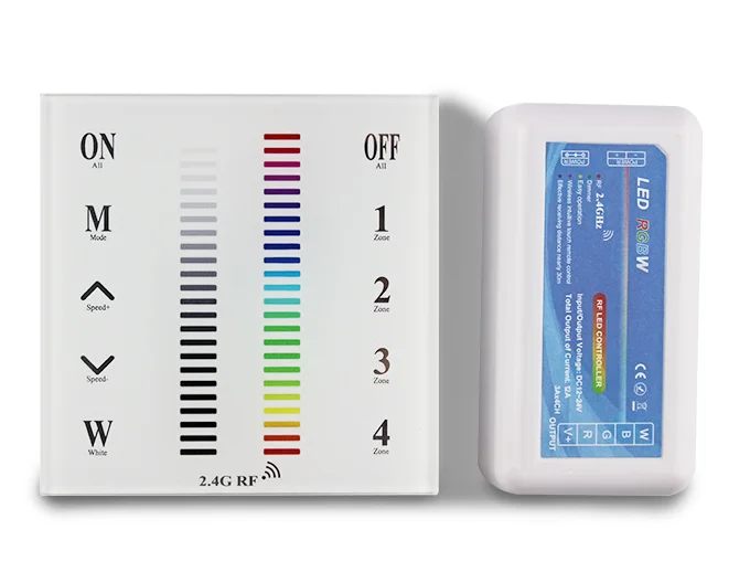2 4G 4-зонный пульт дистанционного управления RGB + RGBW CCT контроллер Светодиодная