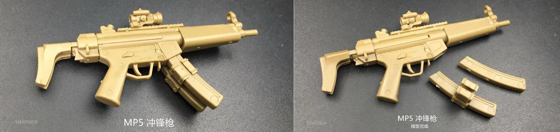 1:6 пистолет третьего поколения модель MP5 MP40 UZI 4D модель головоломка DIY статическая военная модель пластик собранная модель оружия игрушки