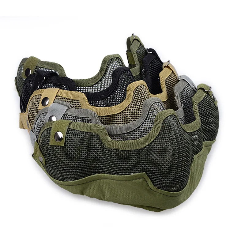 Новинка Модные Военные тактические маски из металлической проволоки маска для