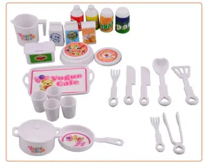 

25pc/lot Doll House Furniture Diy Dollhouse Toys for Children Birthday Gifts