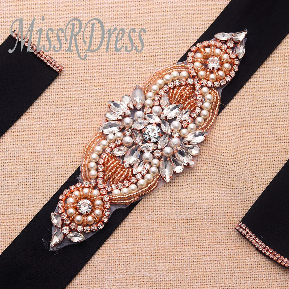 MissRDress, стразы из розового золота, свадебное платье с кристаллами, свадебное платье с жемчугом, свадебное платье, JK844