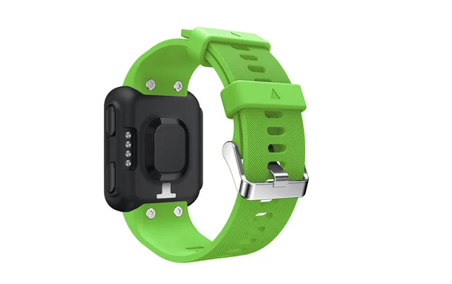 Зеленый Спортивные часы ремешок на запястье для Garmin Forerunner 35 30 умный ремешок для часов браслет красочный сменный силиконовый ремень браслет - Цвет: Зеленый