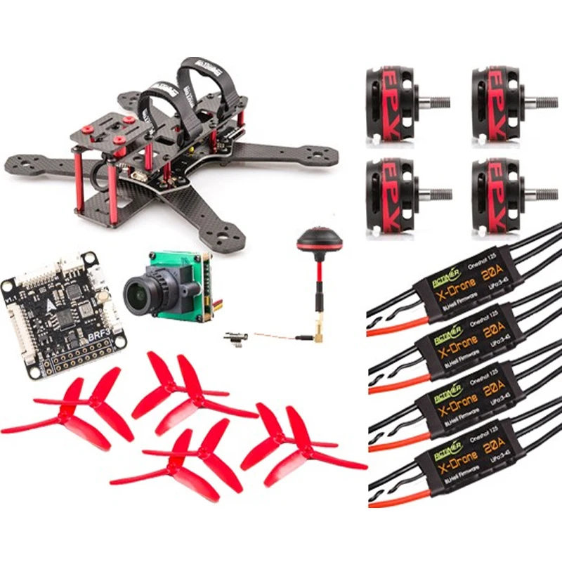 BeeRotor Ультра 210 FPV Гонки Мини квадрокоптер с камерой АРФ Combo w/FR2205 2300KV Двигателя ESC X
