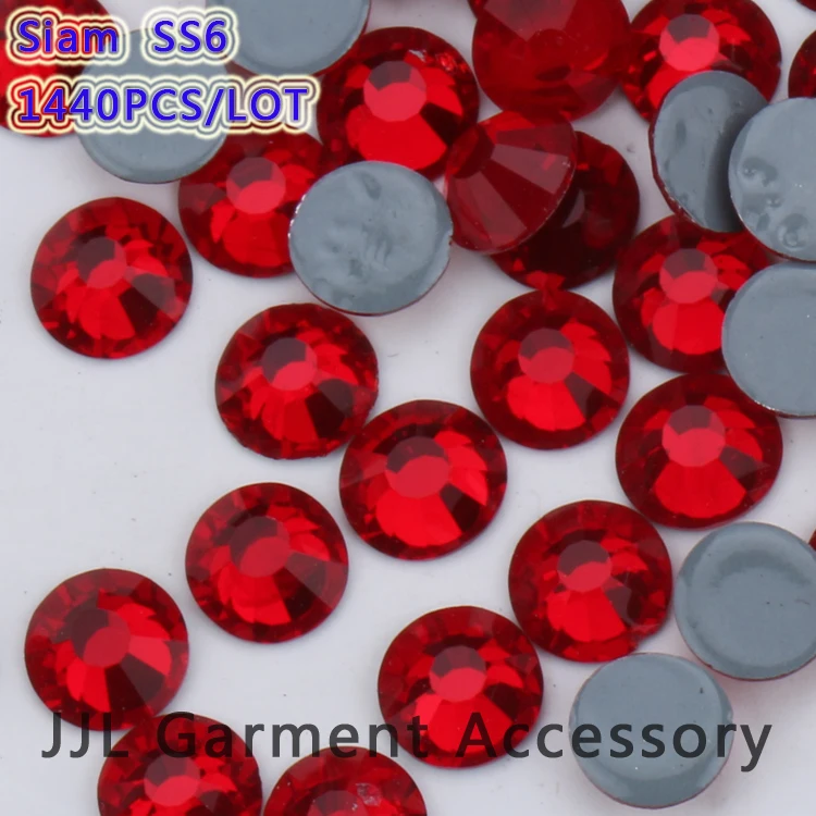 SS6 SS20 Siam Цвет аналогичный SWA Rhinestone1440pcs/lot Высокое качество стразы горячей фиксации
