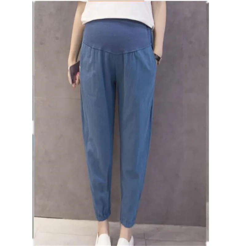 Свободные штаны шаровары брюки комфорт Брюшная Одежда для беременных Для женщин