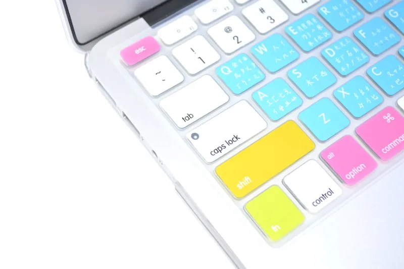 Wubi корень Радуга силиконовая клавиатура защитная крышка для Apple Macbook Pro Air Retina 13 15 17