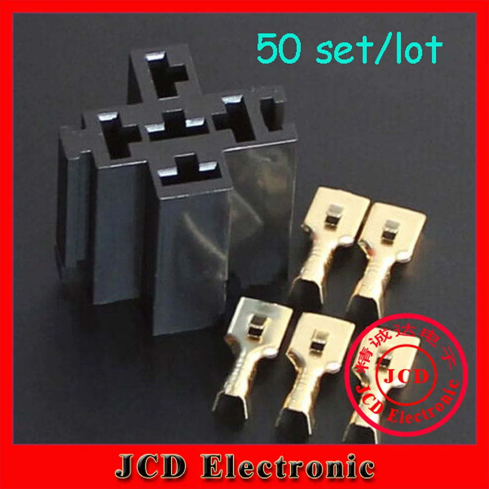 

50 sets Automotive Car Relay Sockets 5 Pin Mount Series Relays