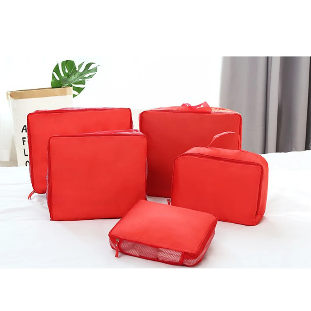 Набор из 5 предметов для путешествий чемодан сумка хранения одежды аккуратное