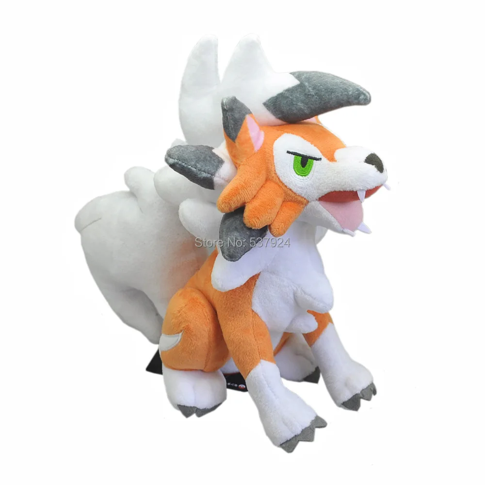 Новая Сидящая Lycanroc Сумерки форма рок 9 5 &quot24 см плюшевая кукла|Персонажи