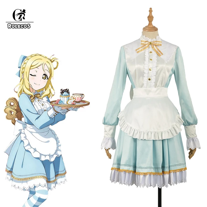 ROLECOS LoveLive Sunshine Косплей Костюм охара Мари Lovelive Элис костюм горничной Dia Chika You kanan