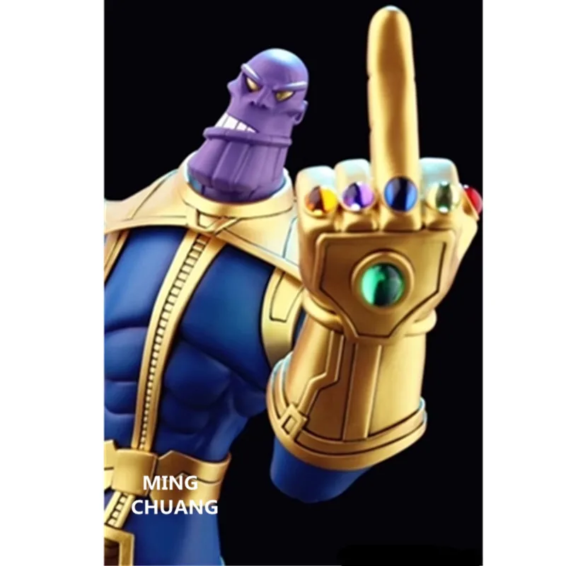 1" Мстители статуи: Endgame бюст Megamind полноразмерный портрет танос анимационная фигурка GK Коллекционная модель игрушечная коробка 39 см Z1194