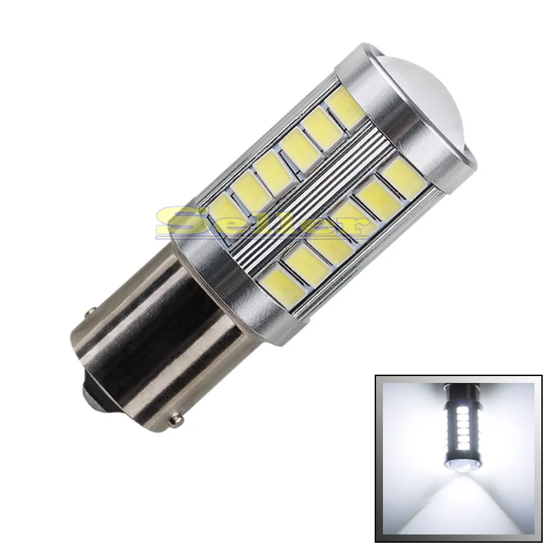 2 шт. BA15S 33 SMD 5630 светодиодные лампы высокой мощности 1156 супер белые автомобильные