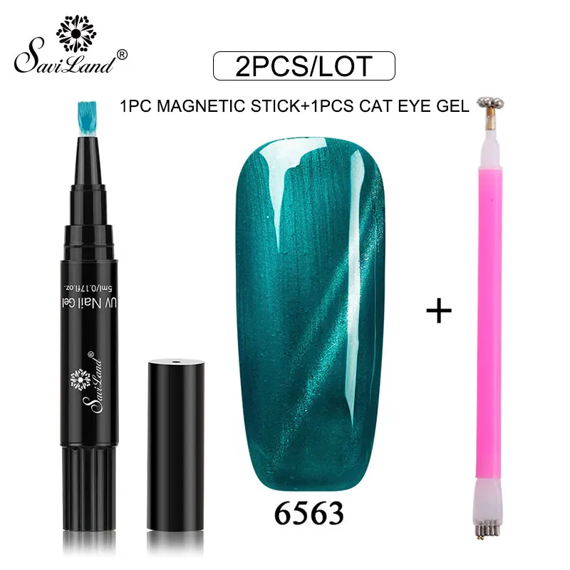 ZHG912 Saviland 2 шт./лот Магнитная 3D кошачий глаз гель лак для ногтей магнит Nail Art инструменты магнит для УФ лак для ногтей маникюр инструмент - Цвет: ZHG912