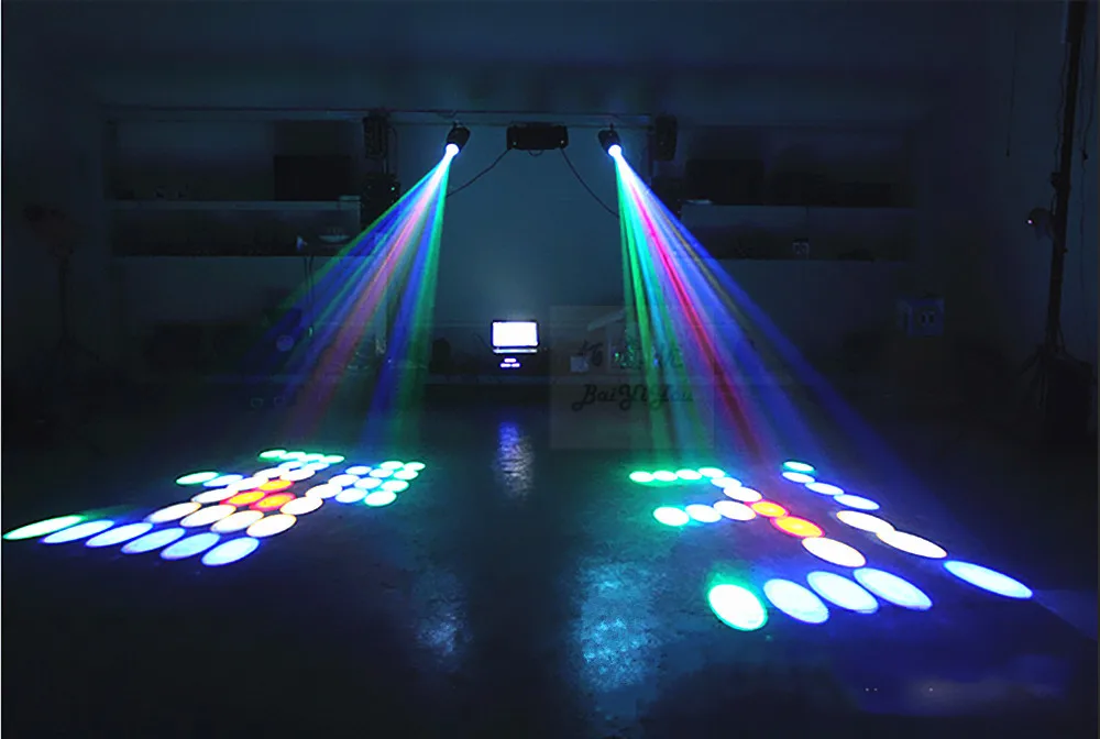 Быстрая Бесплатная Доставка DHL мини дирижабль LED RGB узор Moonflower эффект освещения