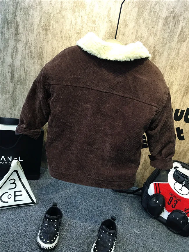 Fashion Autumn Winter Children Boys clothing Sets Baby Thickened Plus Jacket + Plush Sweater+ Jeans 3Pcs/Sets Kids Clothes |