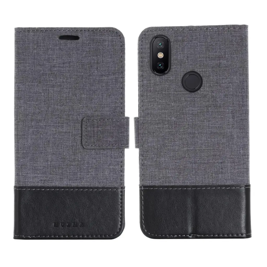 Роскошный джинсовый ретро кожаный чехол для XiaoMi A2 8 Lite A1 5S RedMi 6 Pro Y2 5A 4A 4X5 Plus Note 4