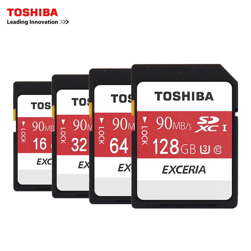 Toshiba Камера карту памяти SD UHS U3 128 ГБ 90 МБ/с. 16 32 карты SDHC 64 SDXC для цифровых