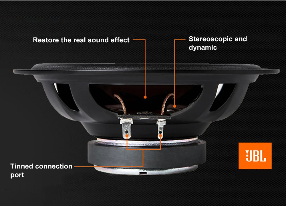 JBL CS762 автомобильные коаксиальные динамики 2 шт 6 5 дюймов 45-135 Вт двухсторонний HiFi