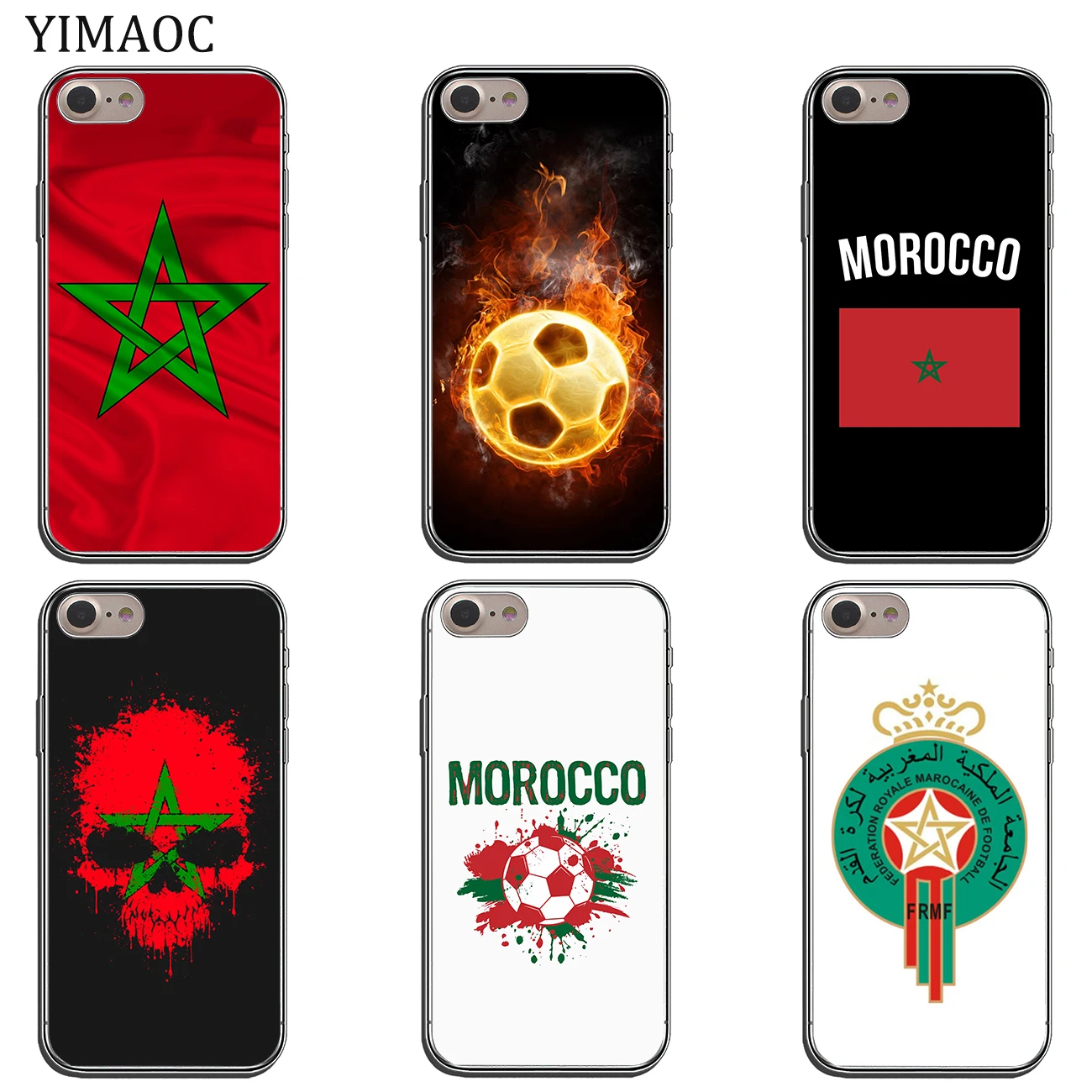YIMAOC Morocco Футбол флаг Мягкий силиконовый чехол для телефона Apple iPhone 11 Pro X XR XS Max 6 6S 7 8 Plus 5 5S SE 10 Чехол